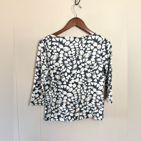 Ann Taylor loft jersey knit boatneck printed blouse size XS new - Picture 5 of 5